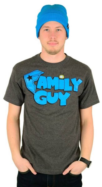 X Family Guy Fam T-Shirt Charcoal Heather Größe: S