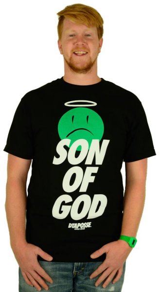 Son of God T-Shirt Black/White/Green Größe: S