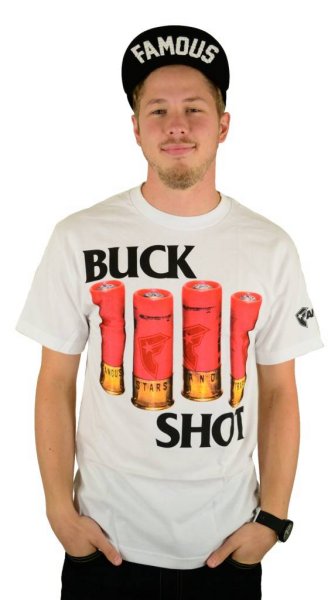 Buck Shot T-Shirt White Größe: S